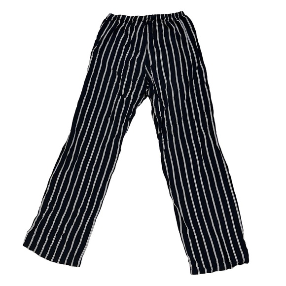 BRANDY MELVILLE women's 100% viscose lightweight navy/white striped pants, O/S. - Picture 2 of 3